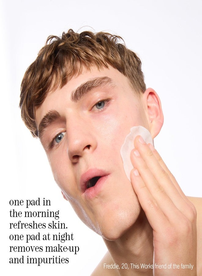 هذا المنتج - وسادات تنظيف الوجه "إن ترانسايت نو تريس"، مناديل مبللة للوجه معطرة بماء الورد والنعناع، مزيل مكياج لطيف (80 وسادة) - Image 4